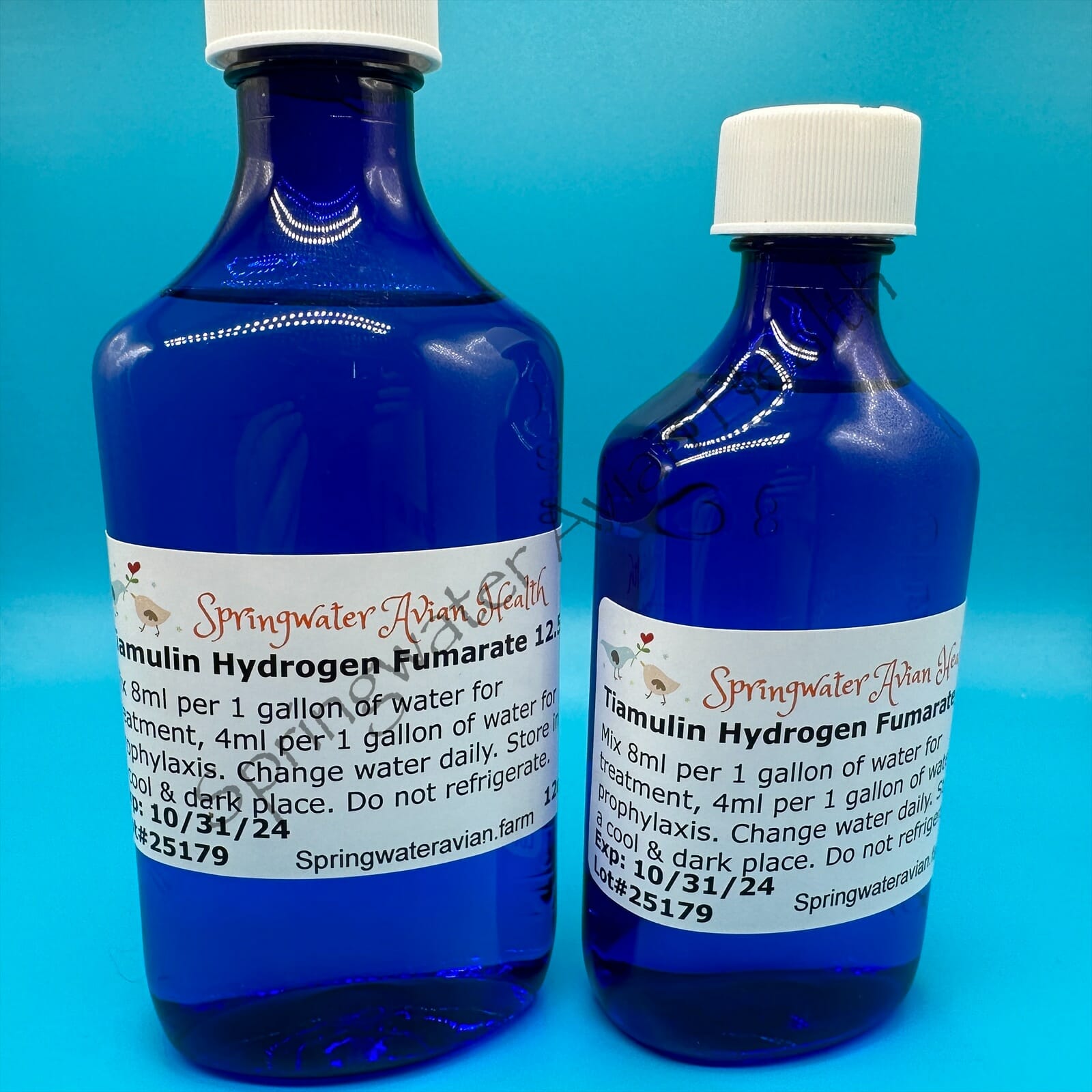 Tiamulin 8 and 12oz bottle