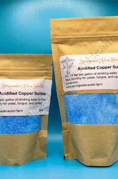 Acidified Copper Sulfate bags