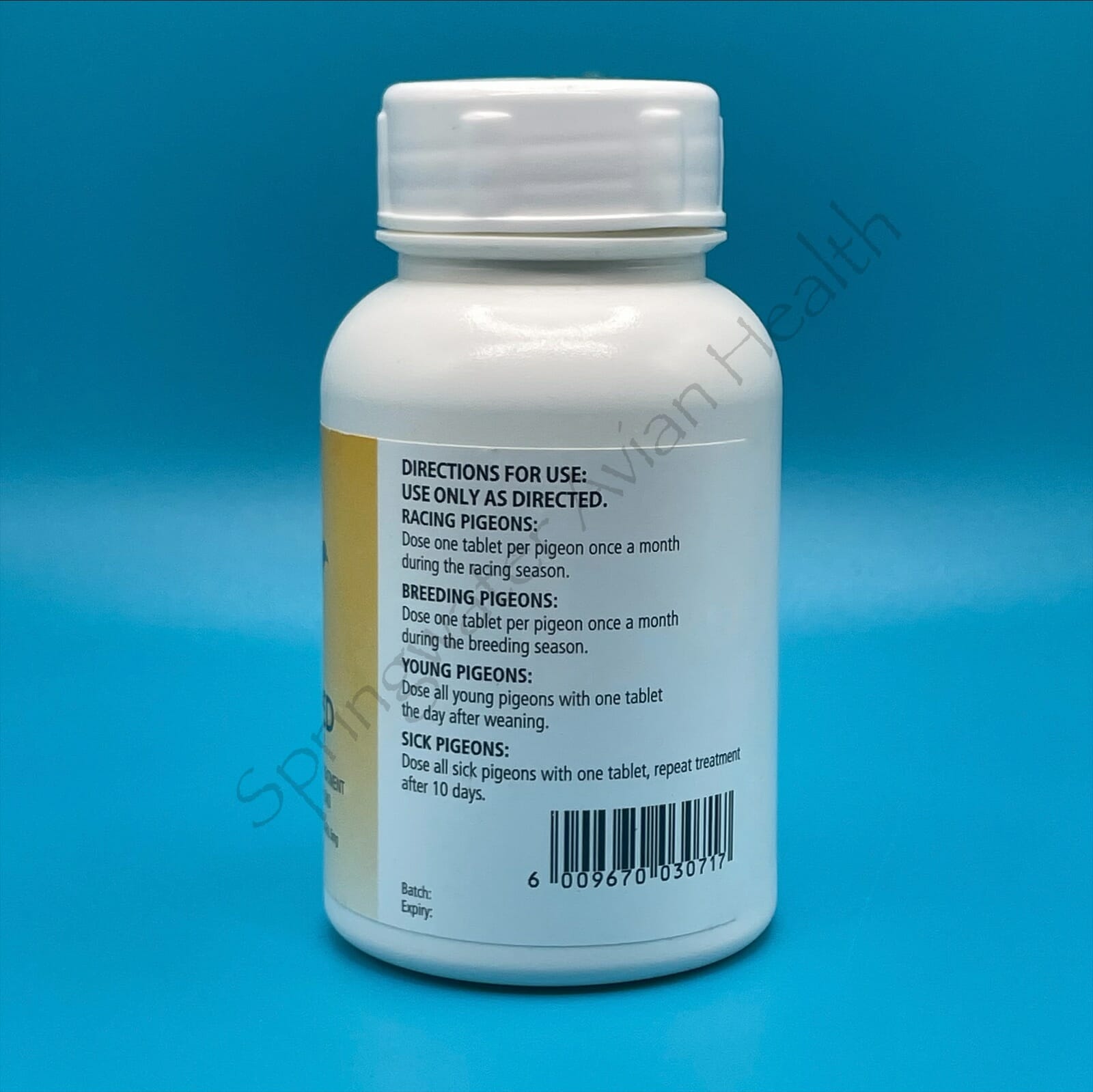 Coximed right side of label