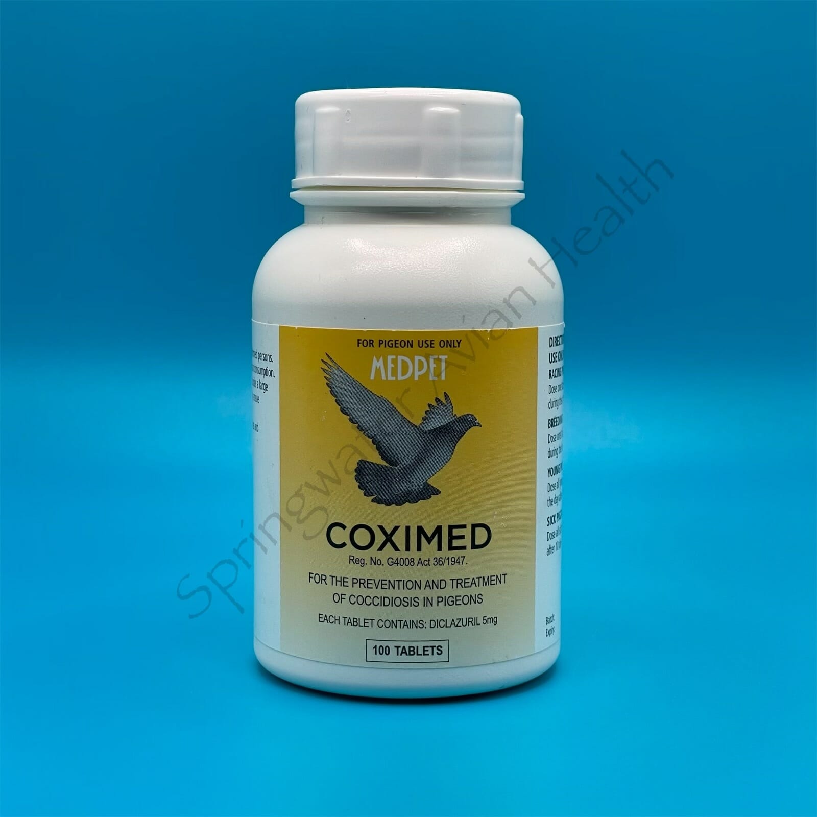 Coximed front of bottle