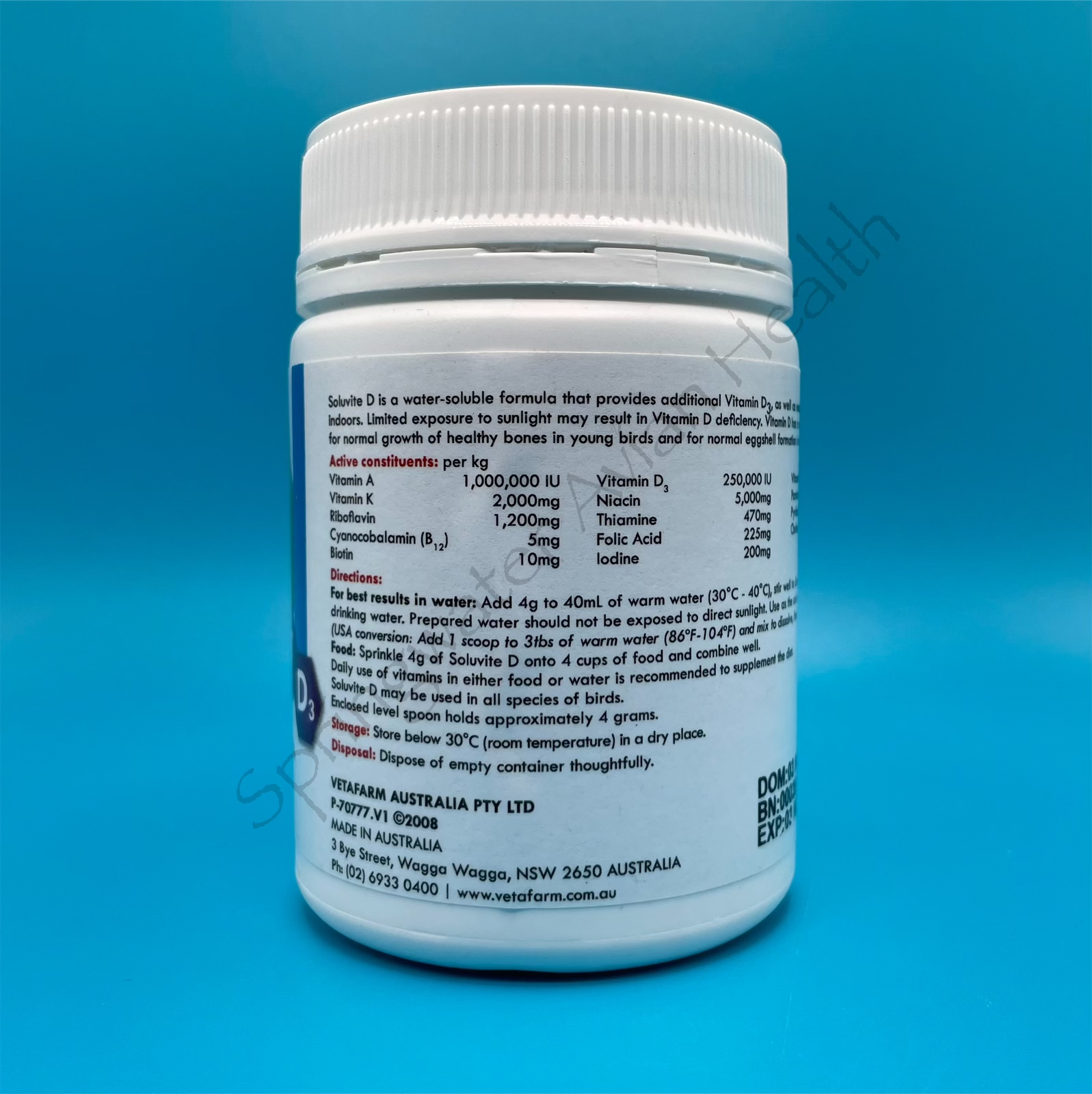 Vetafarm Soluvite D 100g - Image 2