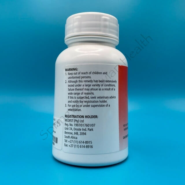 Medpet Mediworm Bottle left side of label