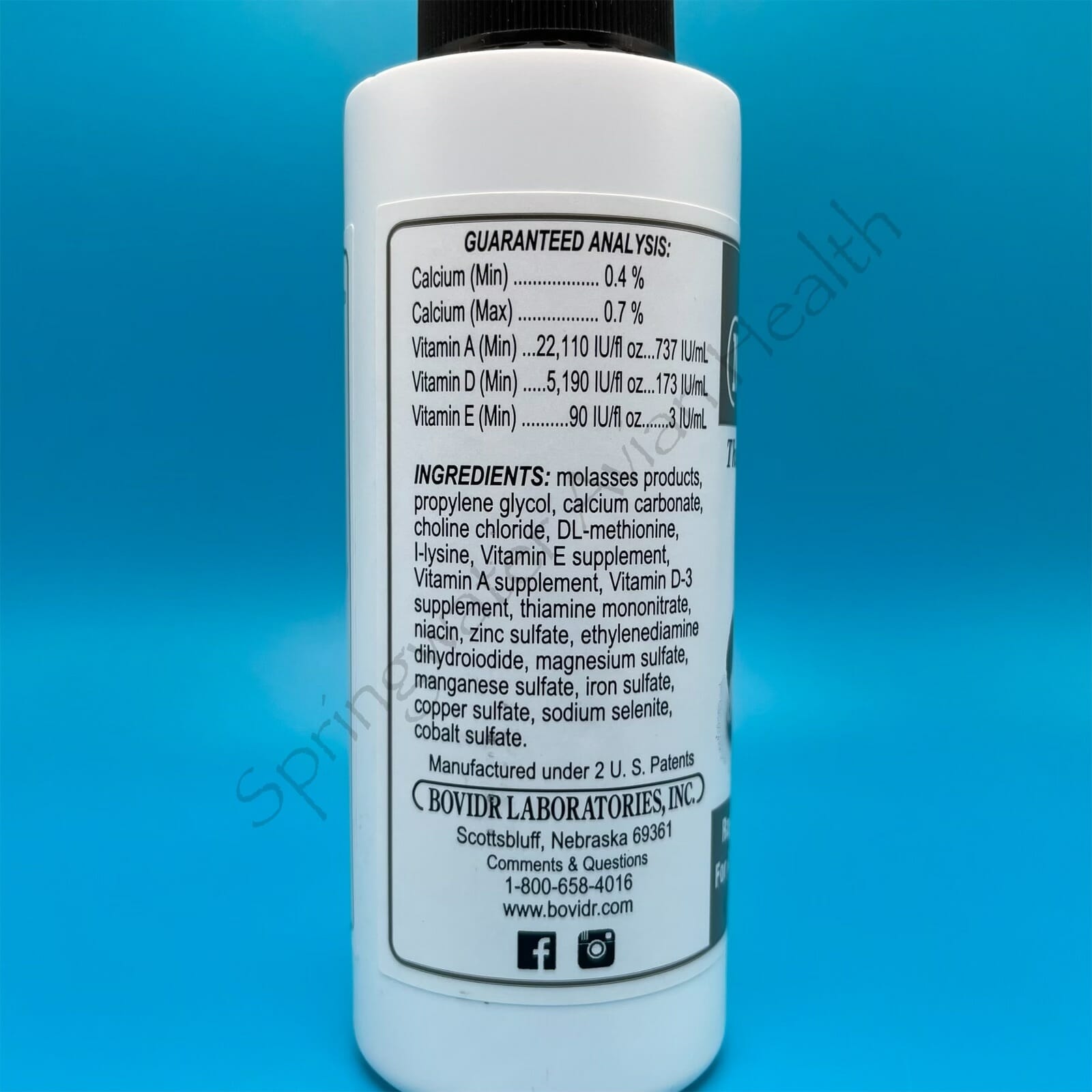 Rabbit Nutri-Drops left side of bottle