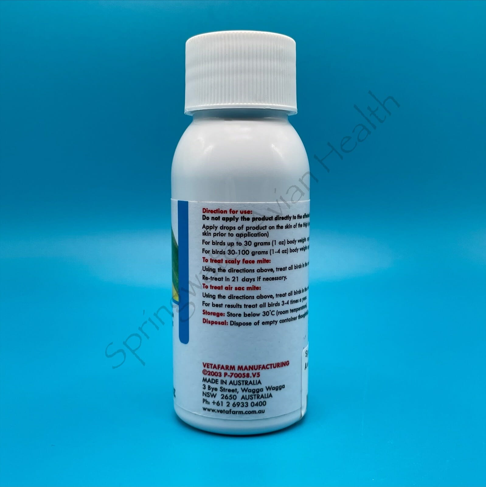 Scatt Left side of label