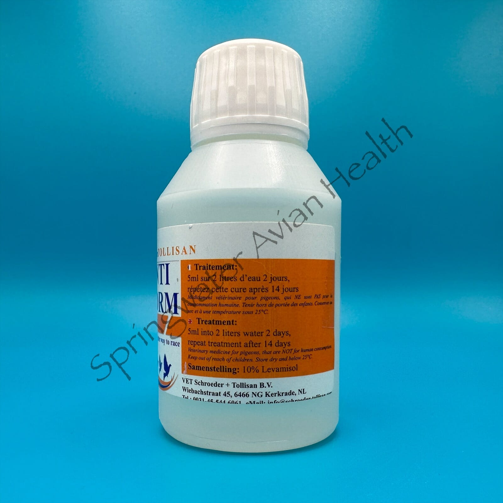 Right side of Anti Worm label