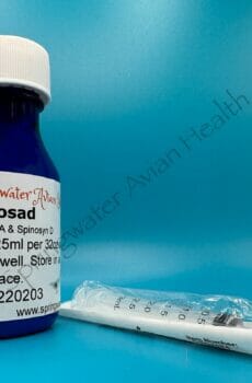 Spinosad bottle with syringe