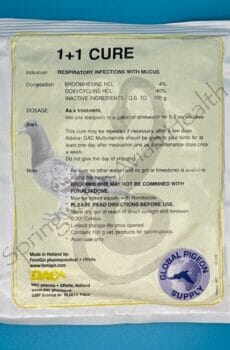 DAC 1 + 1 Cure Global Powder pouch front.