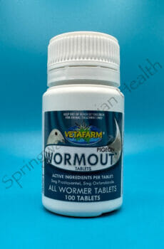 Vetafarm Pigeon Workout Tablets front of bottle